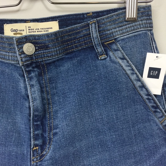 Gap wide leg trousers super high rise 24,29,27T - Picture 5 of 8